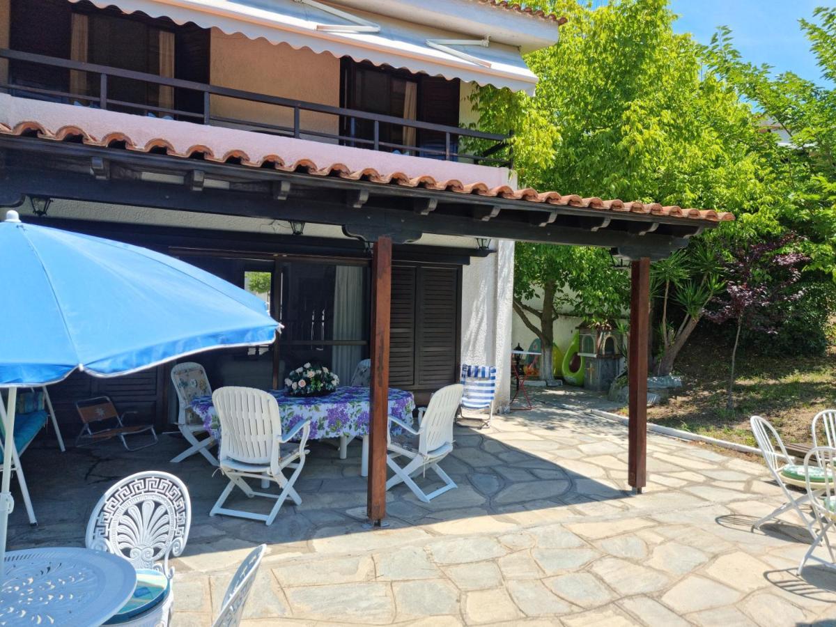 Beachfront Villa 100M From Sea For Up To 10 Guests Siviri Exterior foto