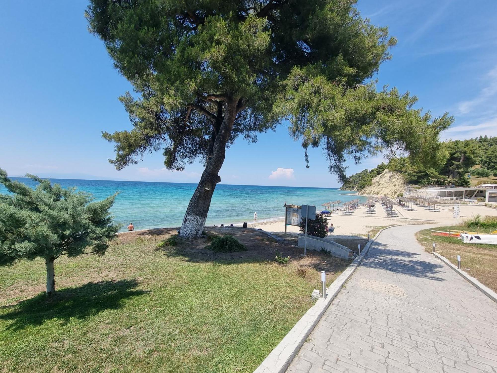 Beachfront Villa 100M From Sea For Up To 10 Guests Siviri Exterior foto